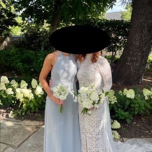 Wtoo by Watters bridesmaid dress in French blue